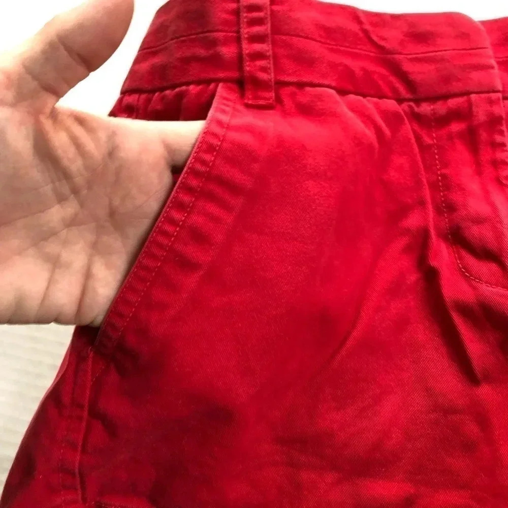 JCREW Chino Red Shorts - Picture 4 of 11